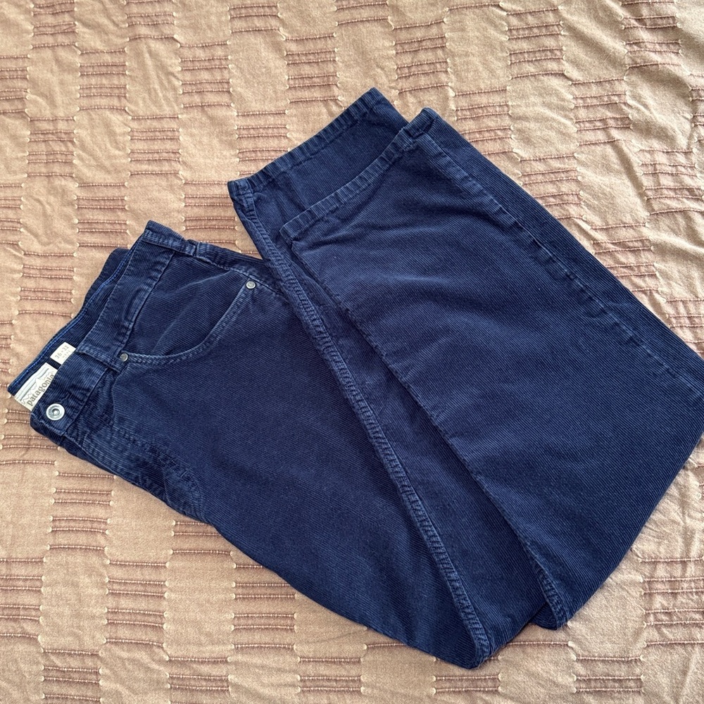 Patagonia Navy Blue Coin Pocket Corduroy Pants Men’s Size 36 X 32 Organic Cotton